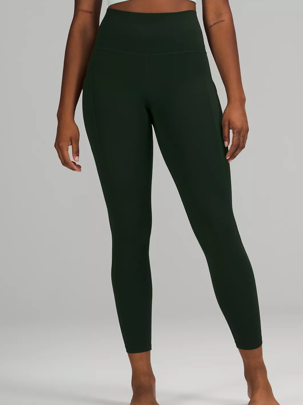 Lululemon Align High Rise green leggings 25”